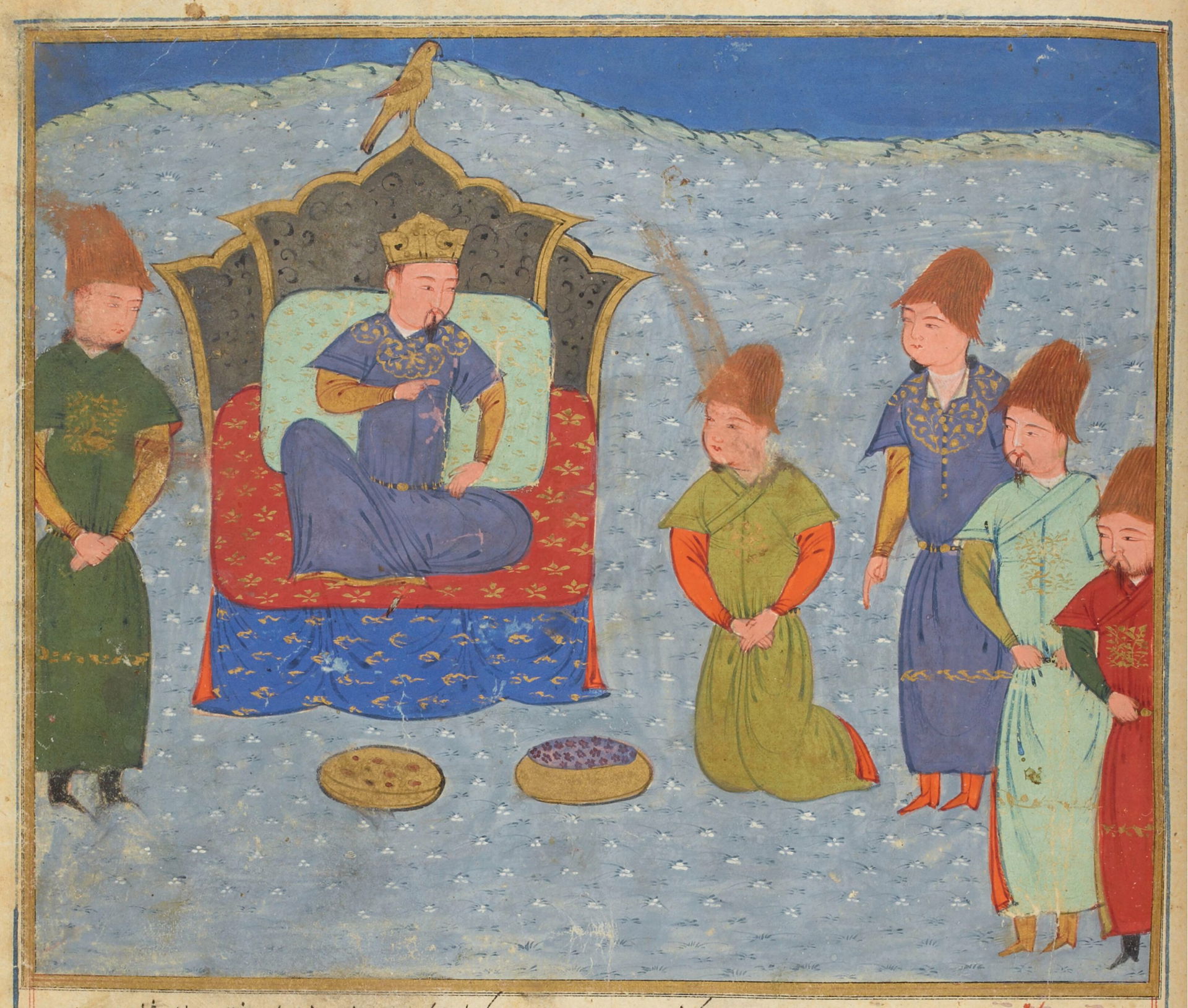 Batu Khan on the throne of the Golden Horde. Batu Khan was a Mo…