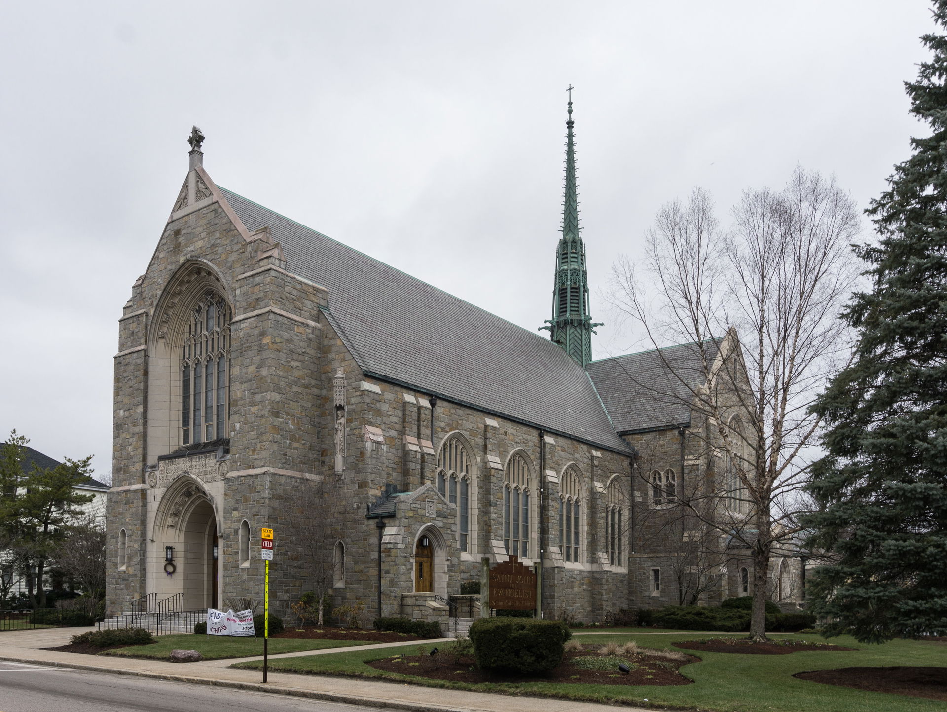 St. John the Evangelist Roman Catholic church, Attleboro, Massa…
