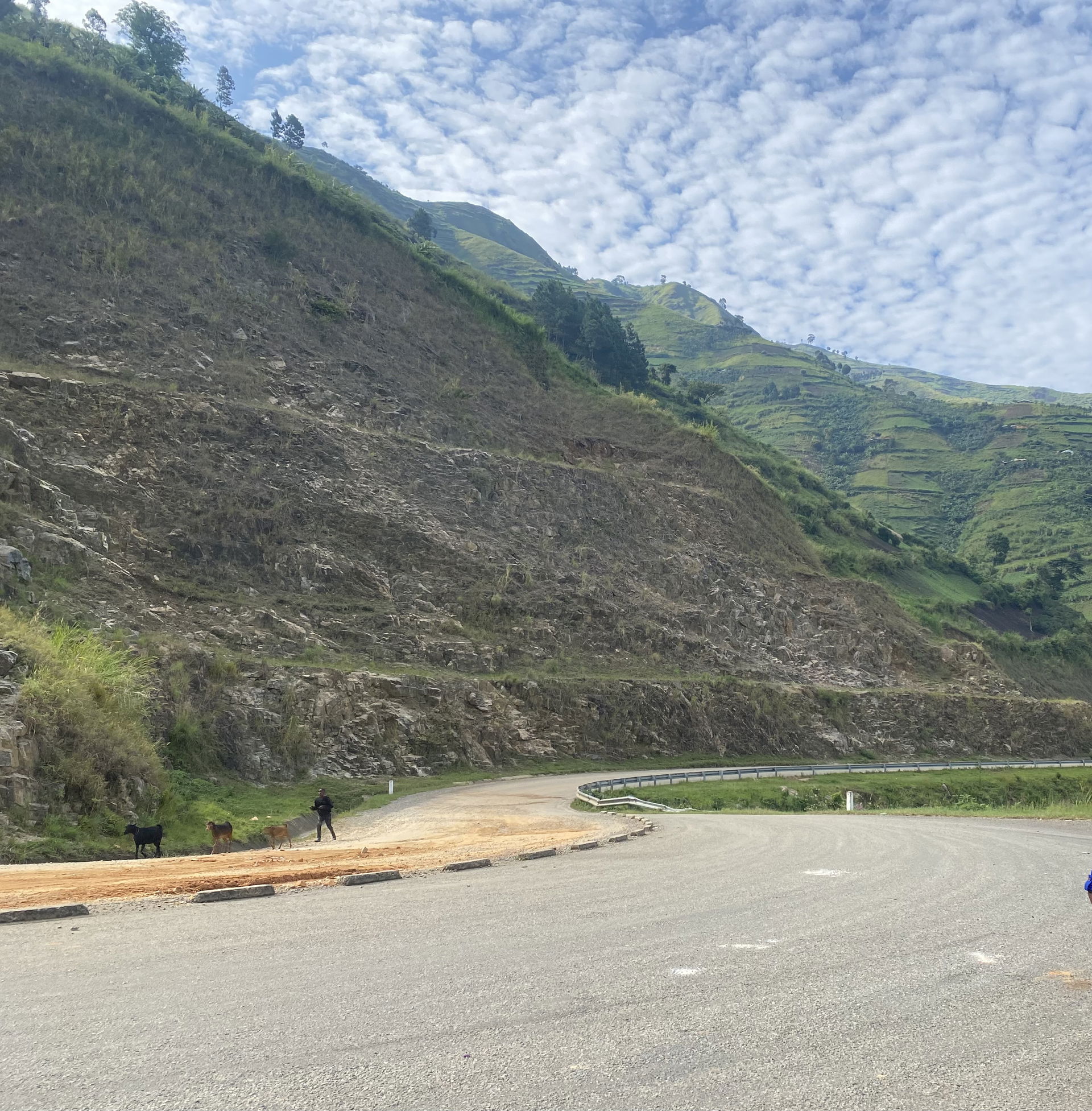Hills in Bundibugyo district in western Uganda