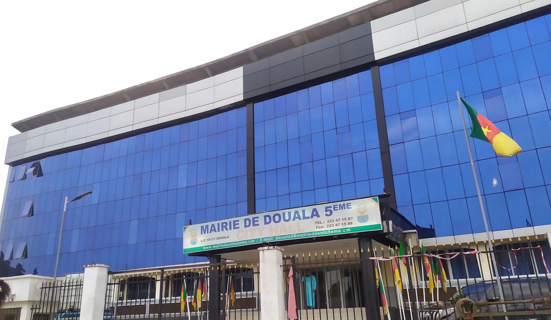 Doula V City hall, located in Bonamoussadi Douala
