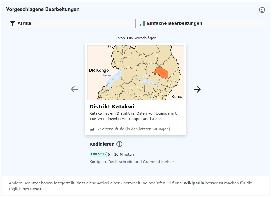 Vorgeschlagene Bearbeitungen