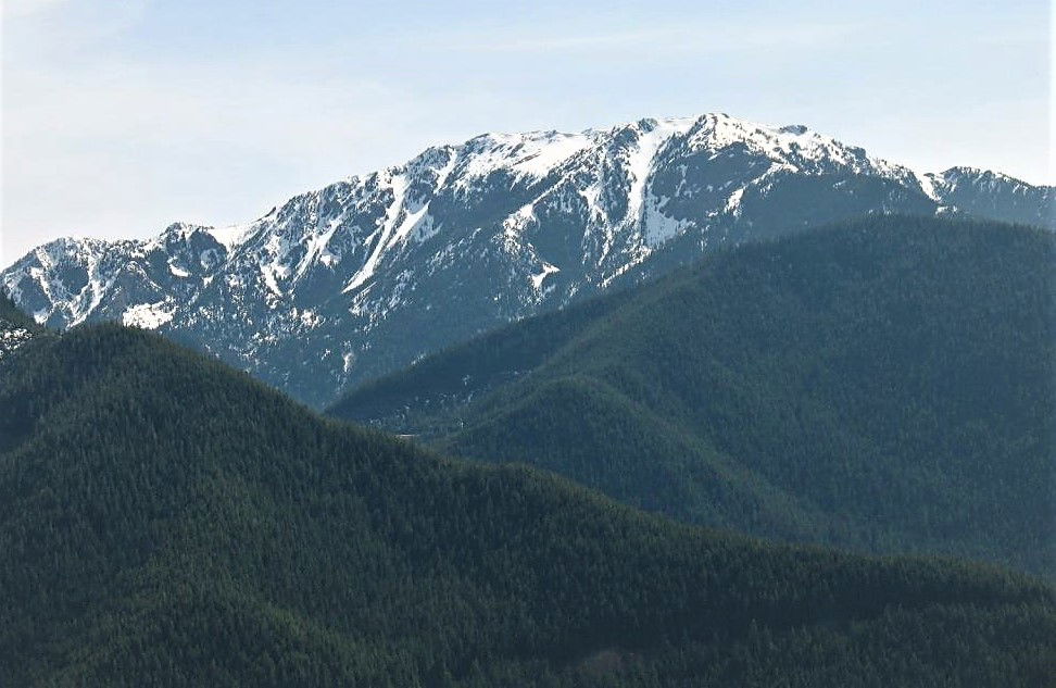 Mt. Townsend from Mt. Zion, the Olympic Mountains.