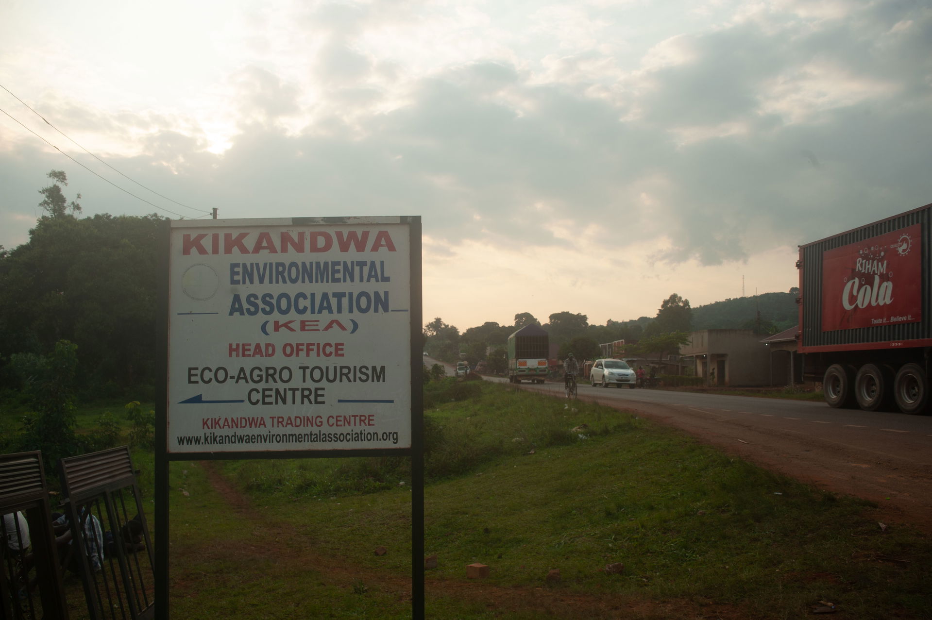 Signpost at Kikandwa Environment Association, Kikandwa, Mityana…