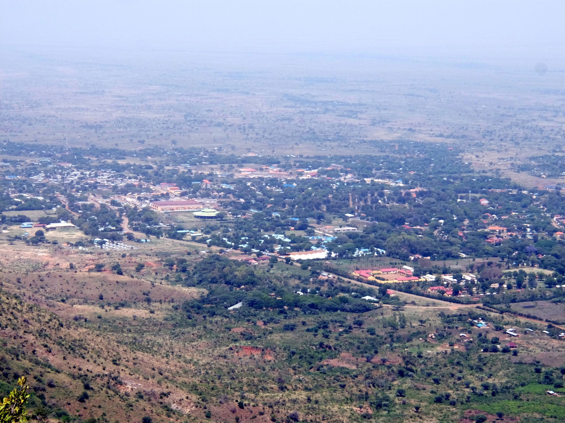 View of Moroto Town, from Mount Moroto