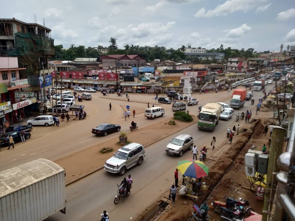 The intersection of Kampala-Jinja Highway and Kayunga Road in M…