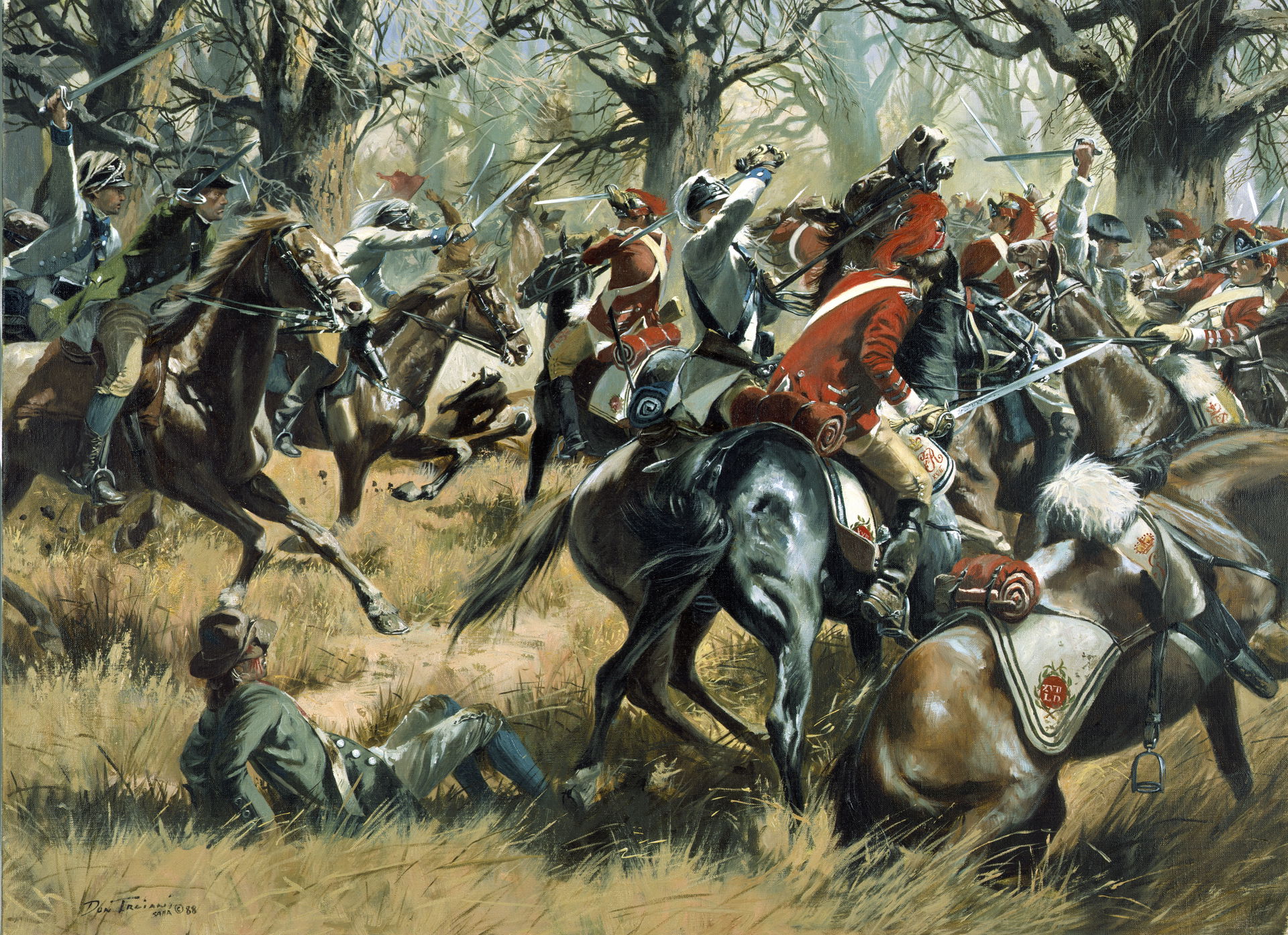 The Battle of Cowpens by Don Troiani for the states of South Ca…