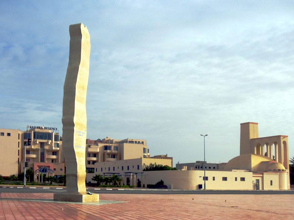 This striking monument reflects the shape of the Dakhla Peninsu…