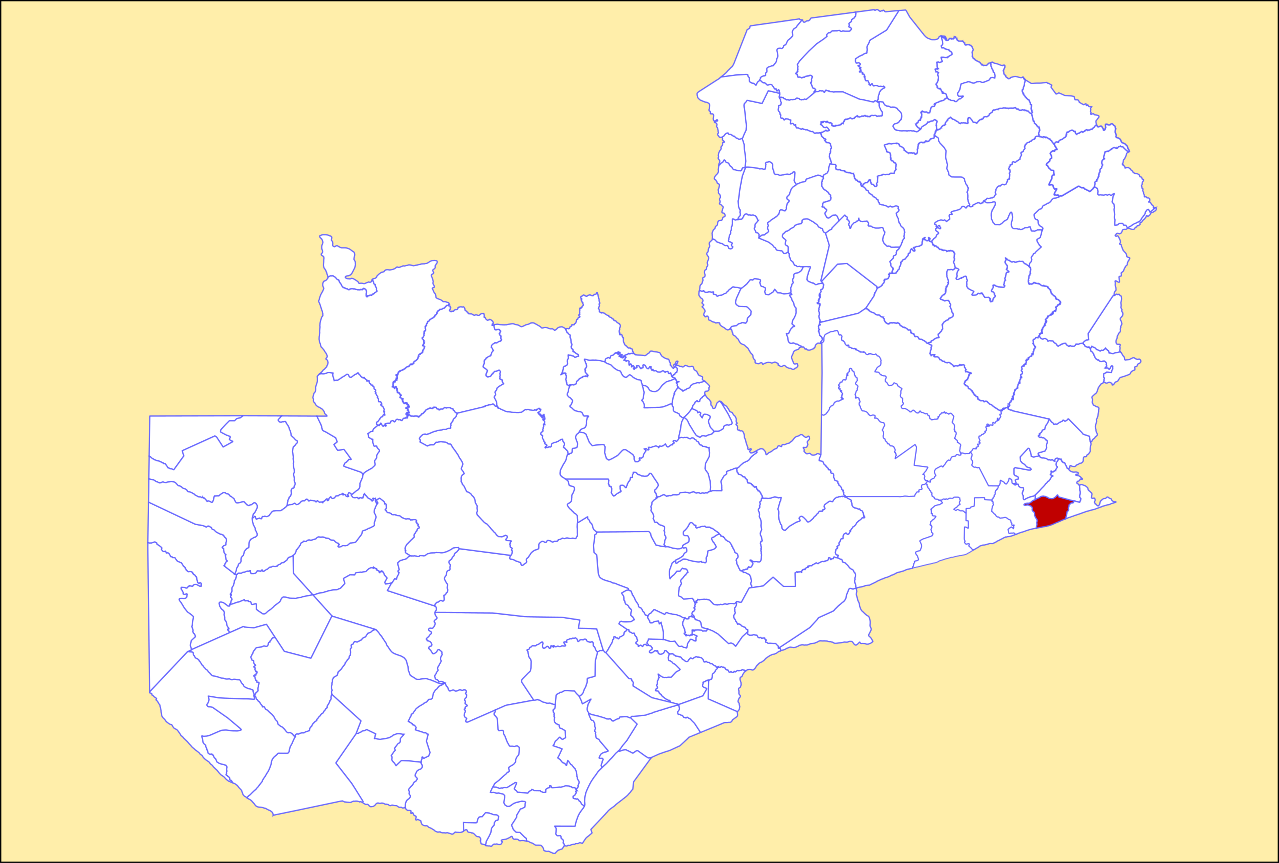 Locator maps of Chadiza District, Zambia