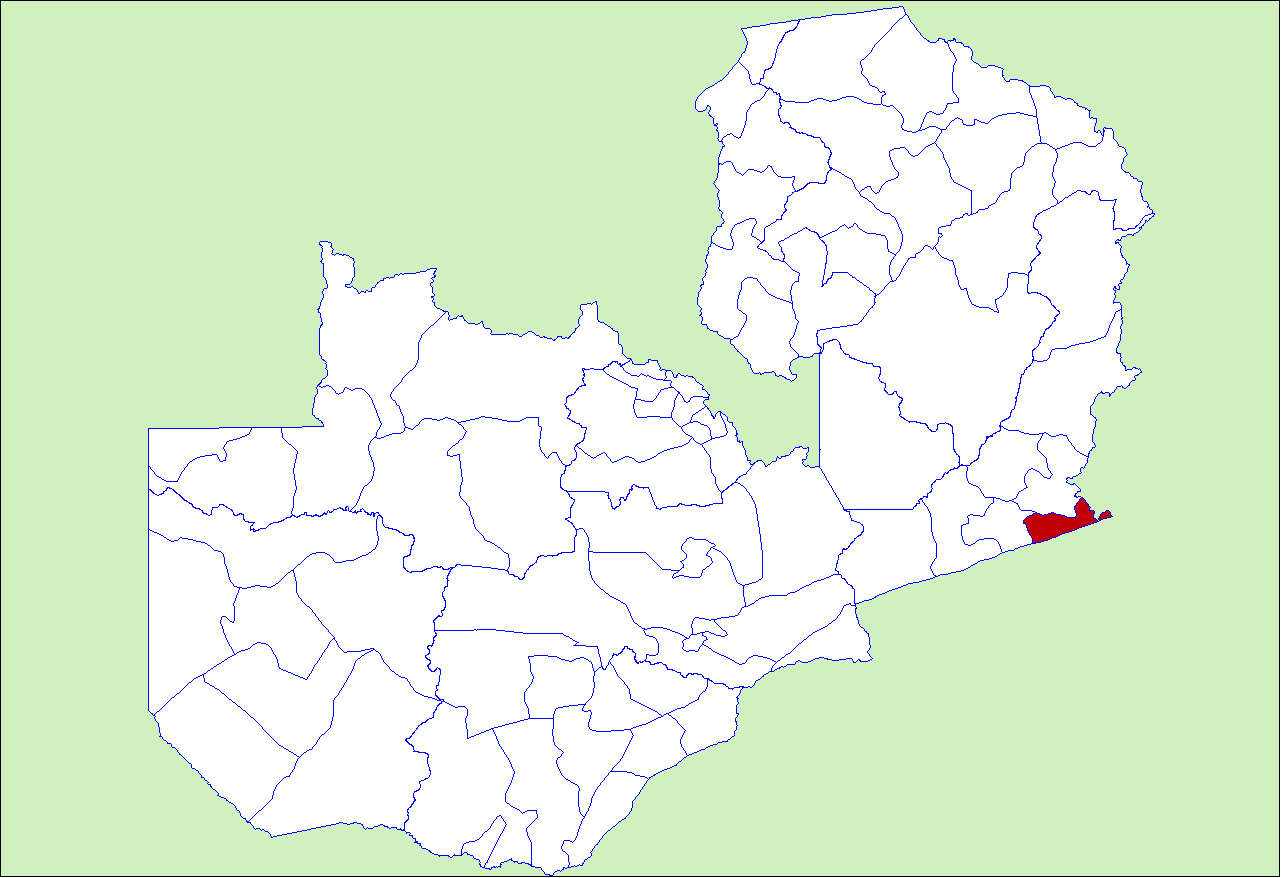 District locator in Zambia
