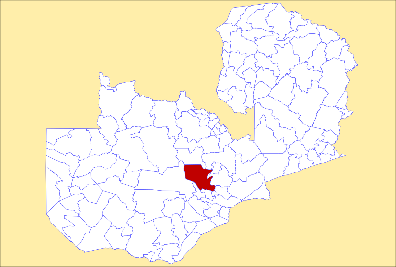 Locator maps of Chibombo District, Zambia