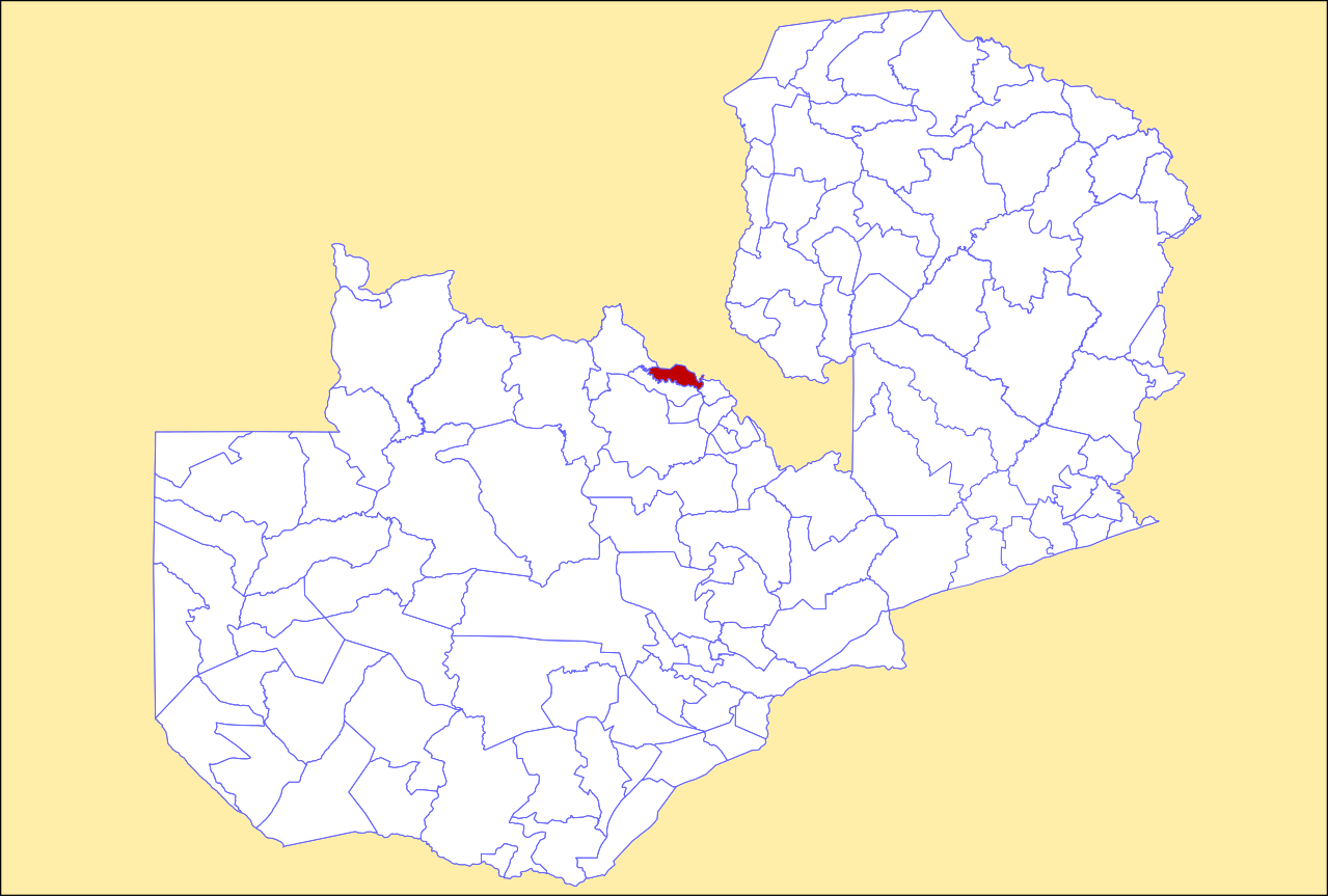 Locator maps of Chililabombwe District, Zambia