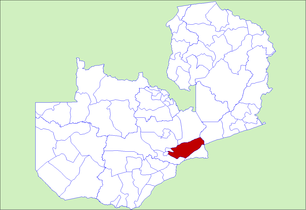 District locator in Zambia