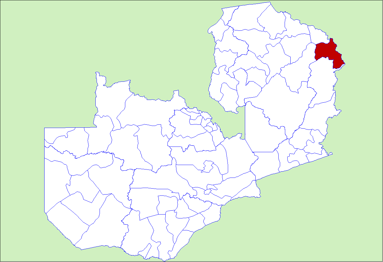 District locator in Zambia