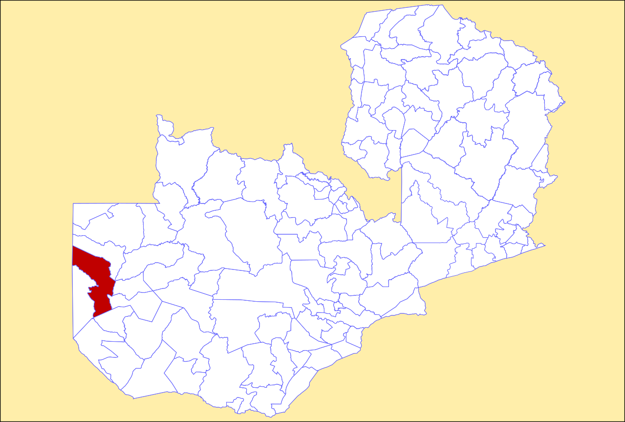 Locator maps of Kalabo District, Zambia