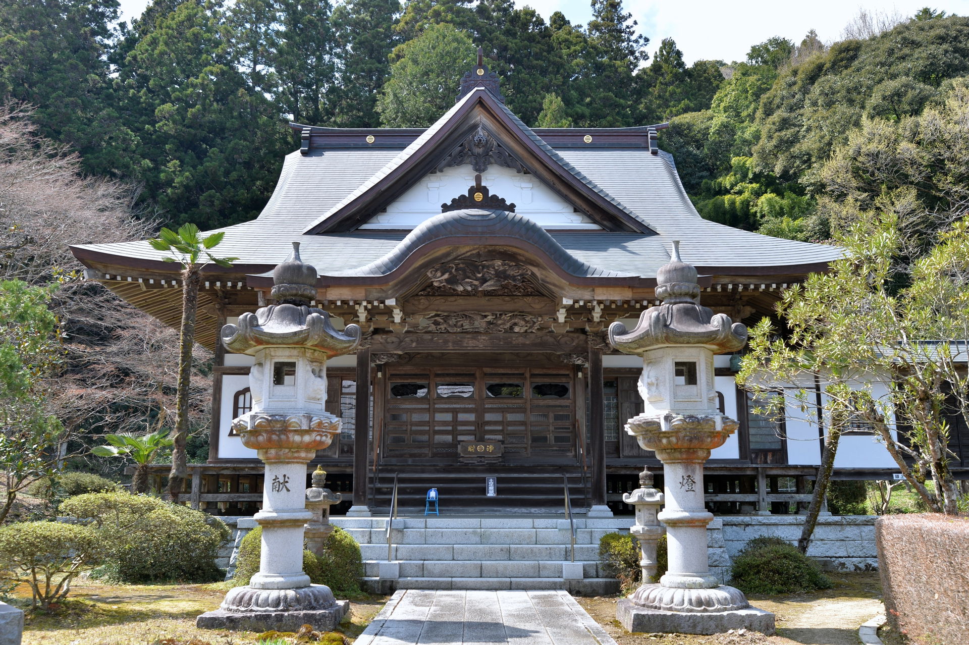 茨城県笠間市の楞厳寺の本堂