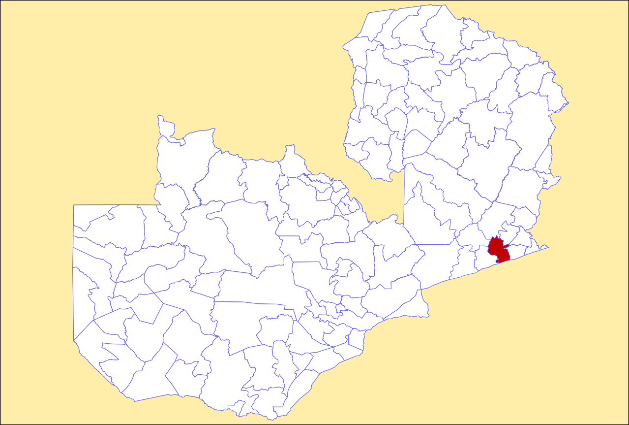 Locator maps of Katete District, Zambia
