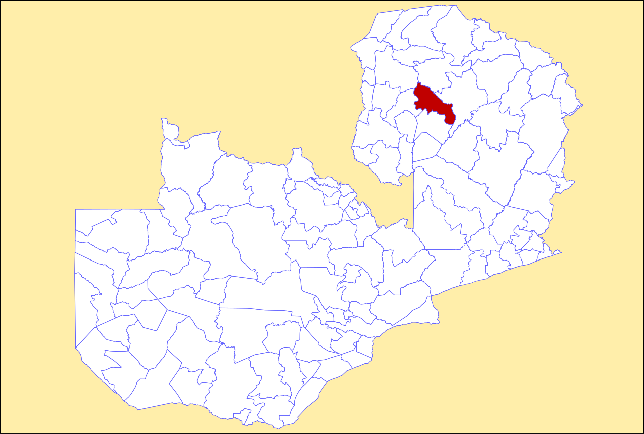 Locator maps of Luwingu District, Zambia