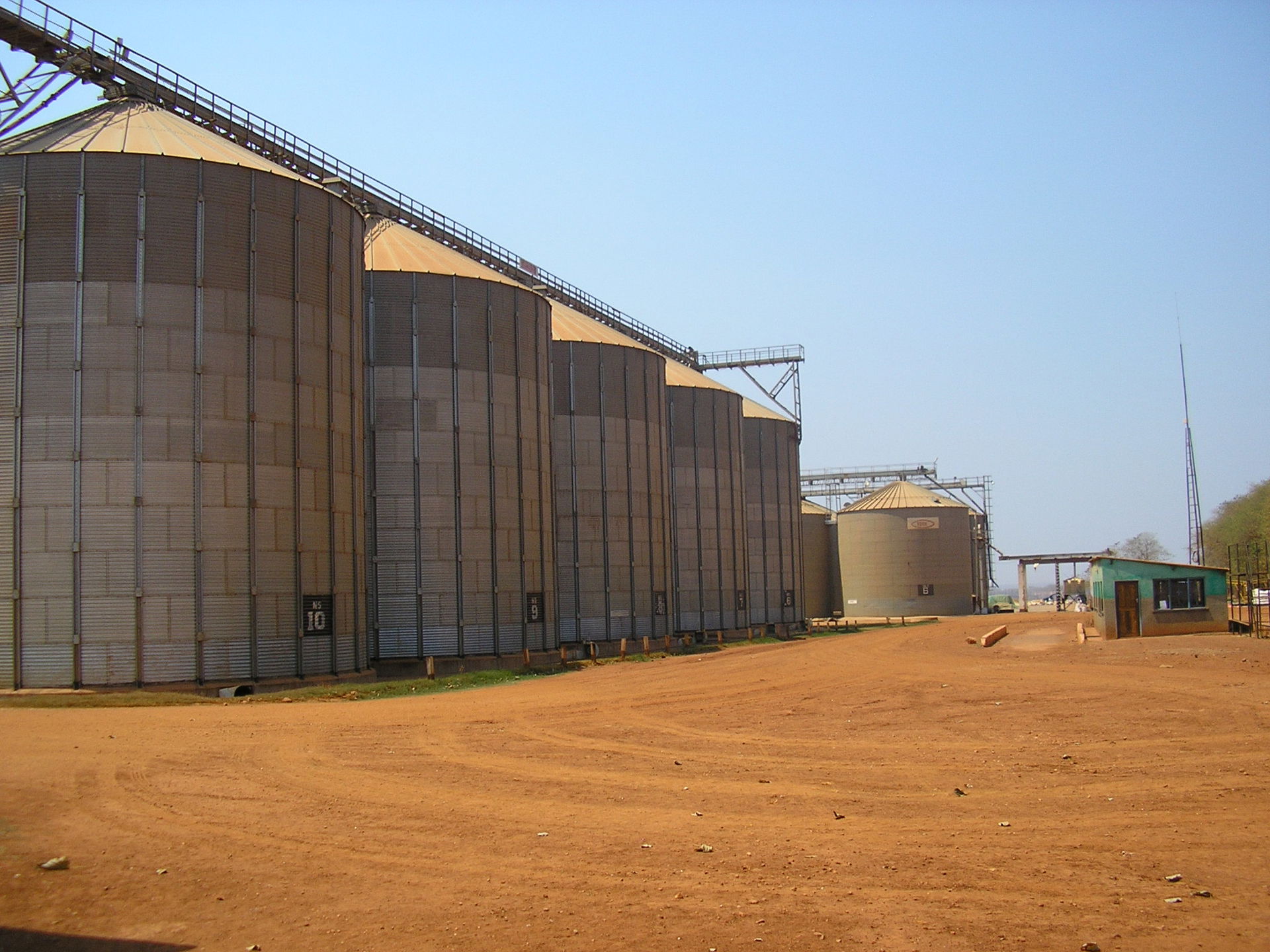 Grain silos with total capacity to store over 100 tonnes of gra…