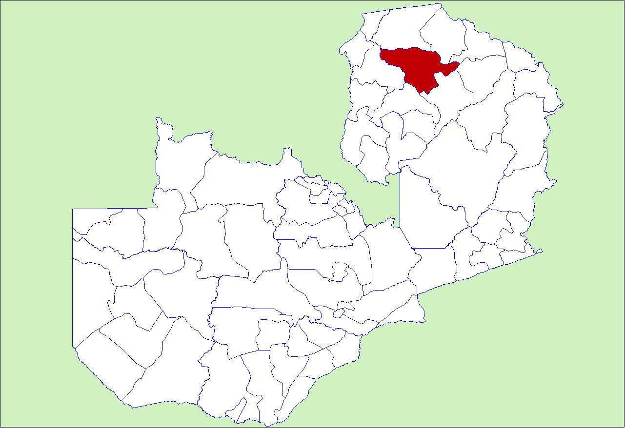 District locator in Zambia