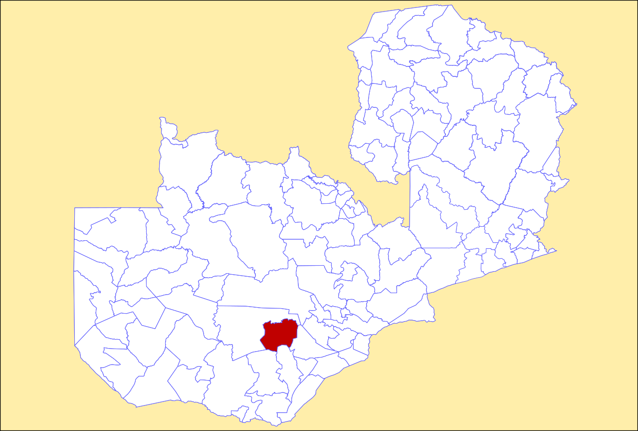 Locator maps of Namwala District, Zambia