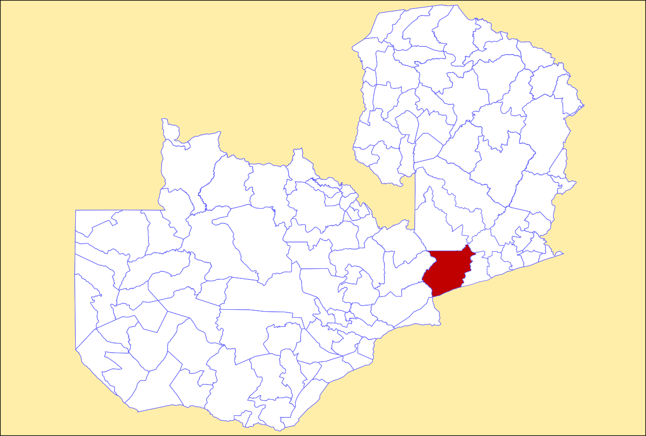 Locator maps of Nyimba District, Zambia