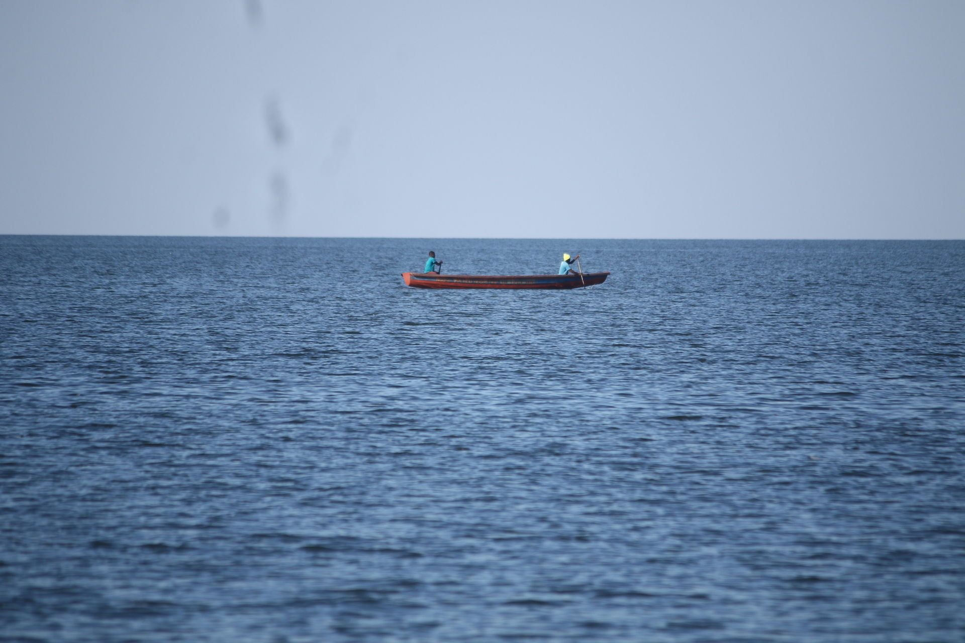 Men paddling a canoe on Lake Bangweulu
'where the water meets…