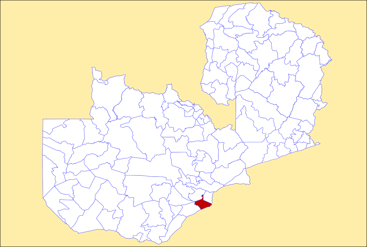 Locator maps of Siavonga District, Zambia