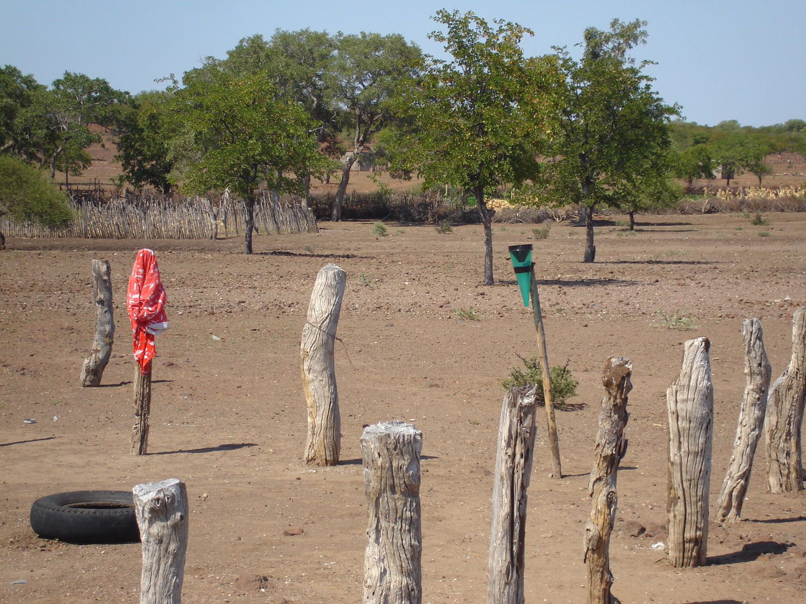 Rain gauge in a village in Masera, Zimbabwe