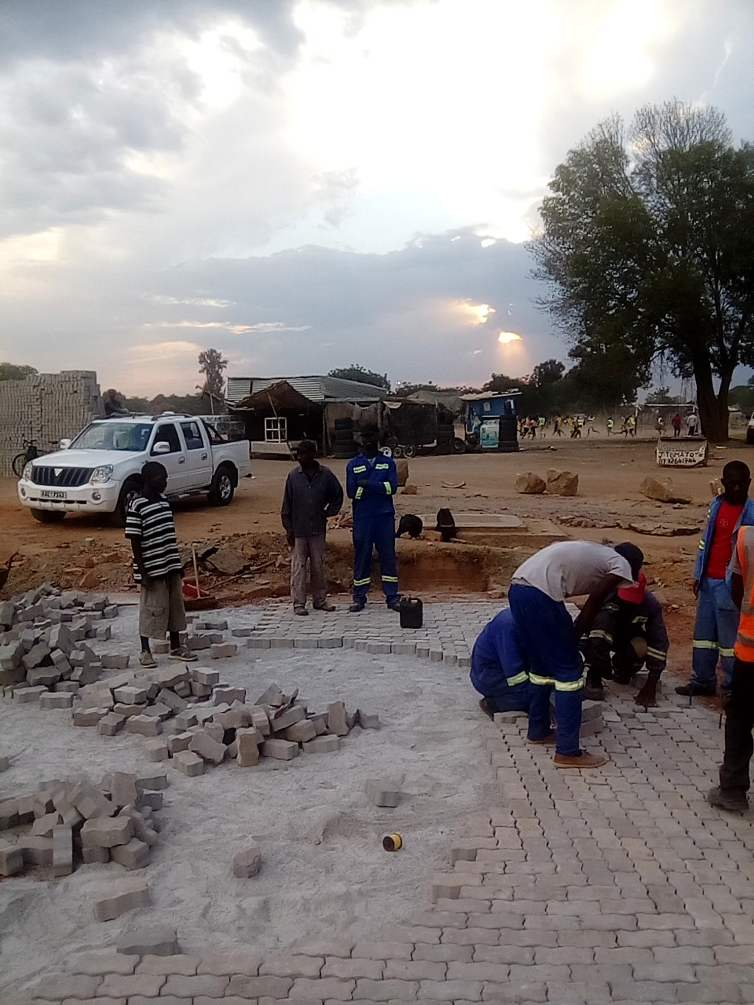 This is an image of "African people at work" from