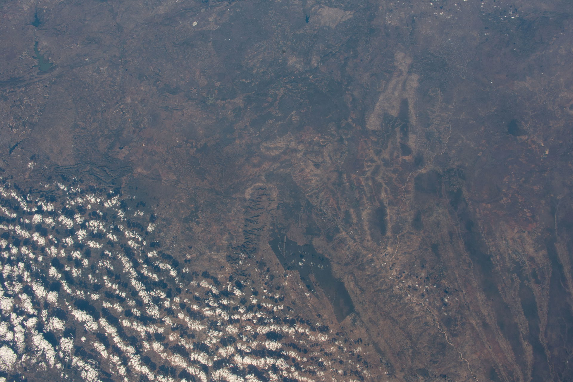 View of Zimbabwe taken during ISS Expedition 67. Gokwe, Zimbabw…