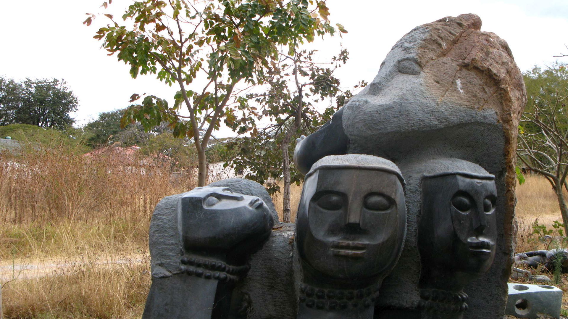 Hwange. Local sculpture