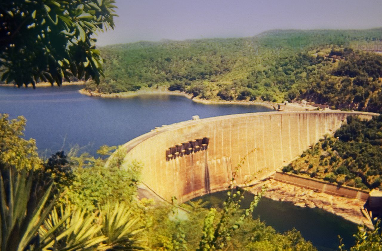 Kariba Dam, Zimbabwe. Photo converted from 35mm slide film to d…