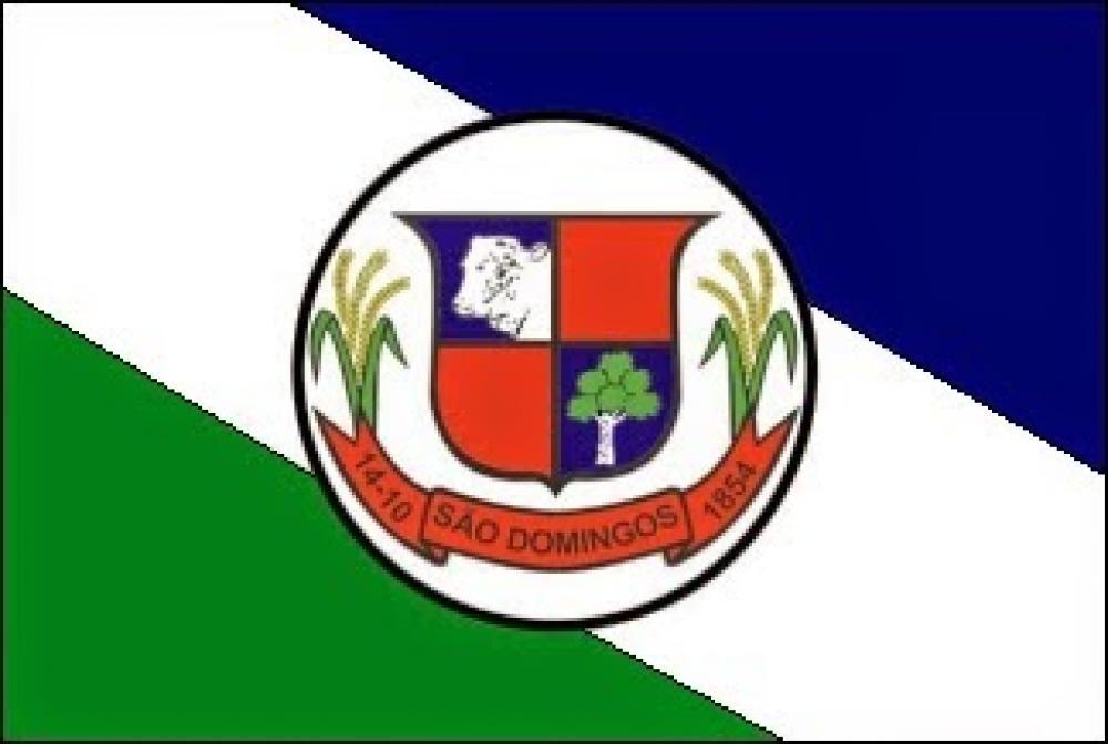 Bandeira de São Domingos, Goiás, Brasil.
