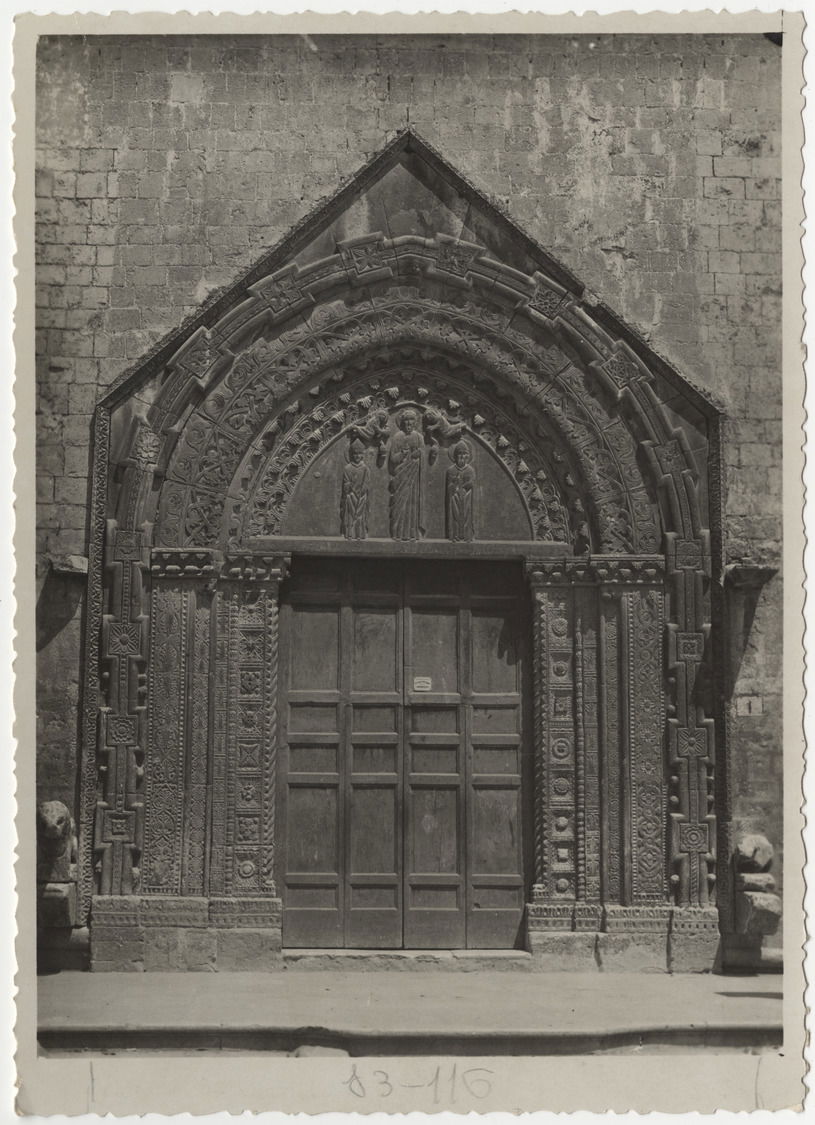 Portal of the church of Sant'Agostino in Andria.