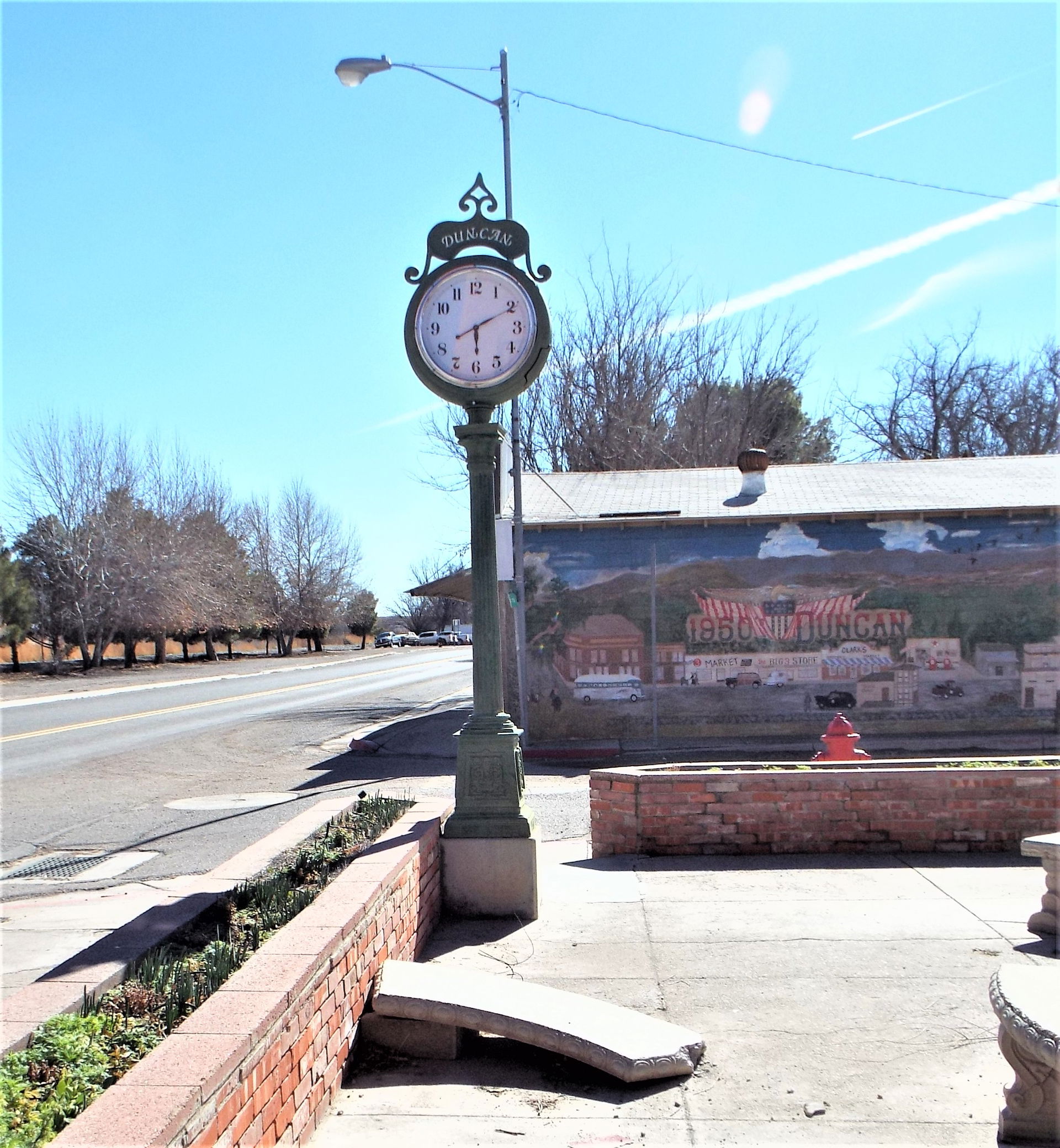 AntiqueTown Clock- In Duncan, Arizona