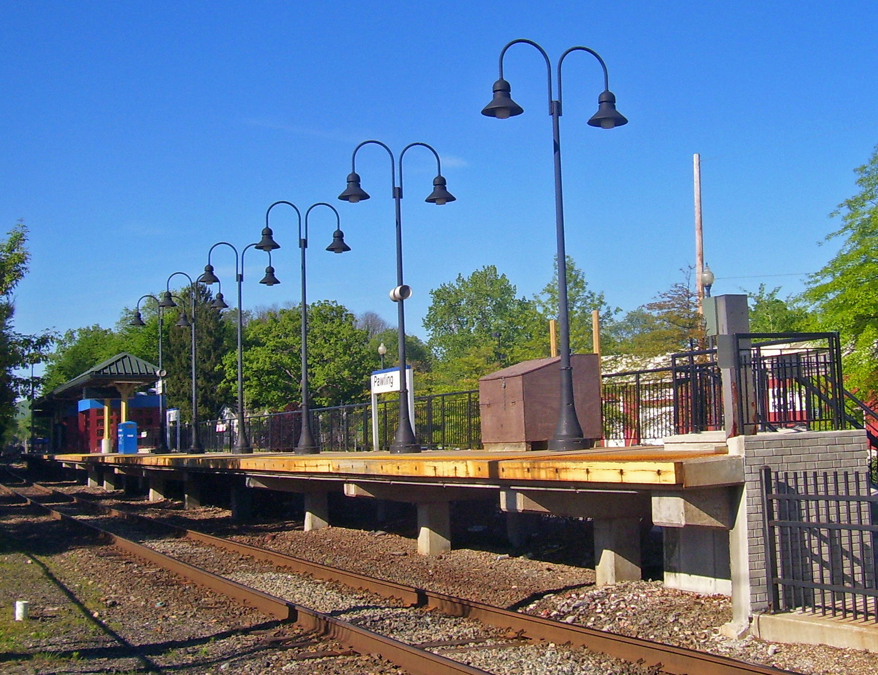 Metro-North station in Pawling, NY, USA