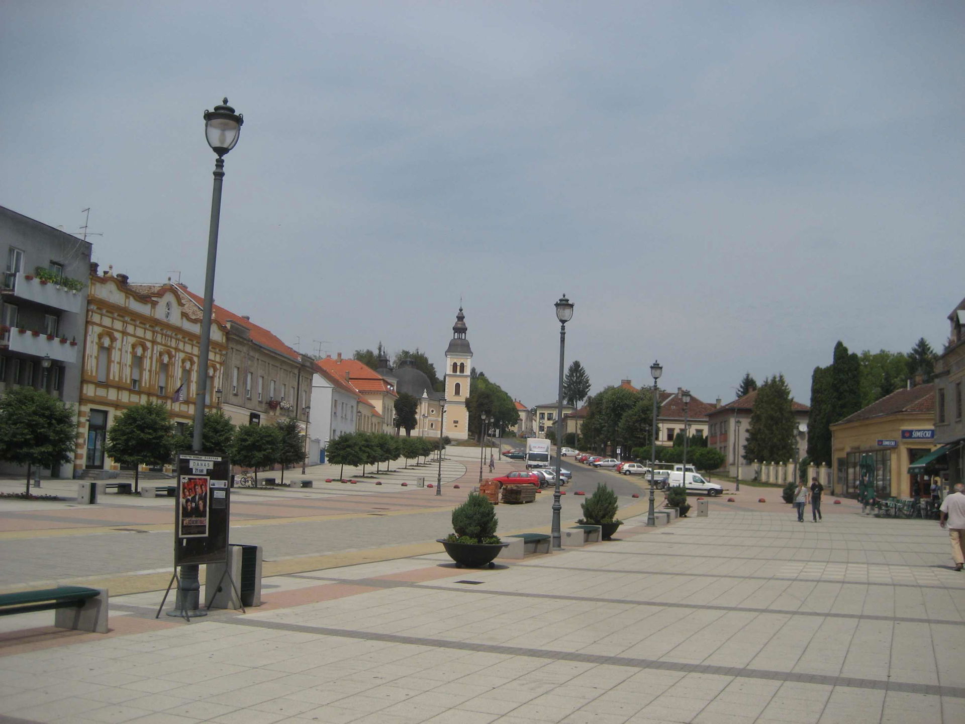 Daruvar's main street.