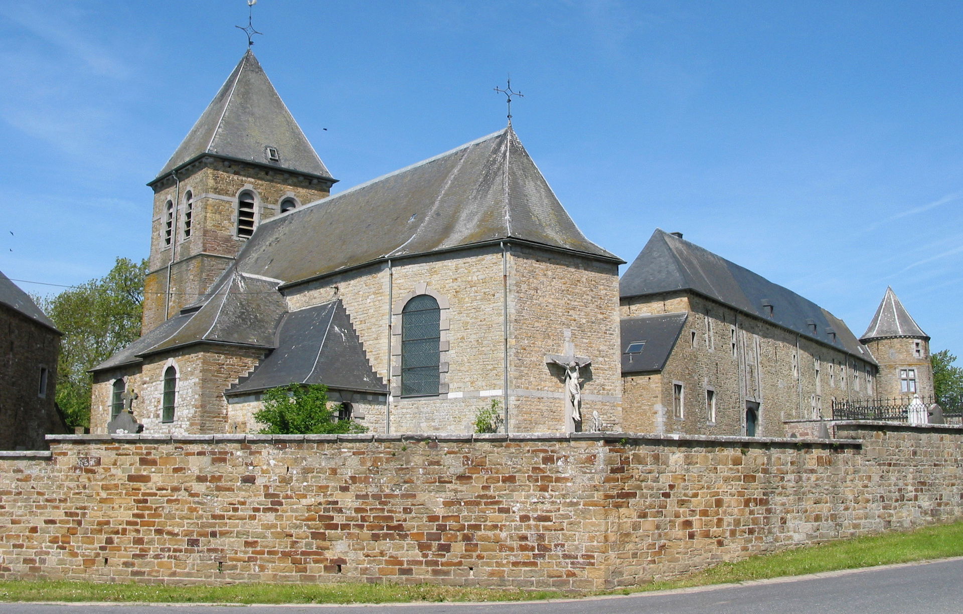 Petit-Courrière (Belgium), the Saint Quentinus' church and the …