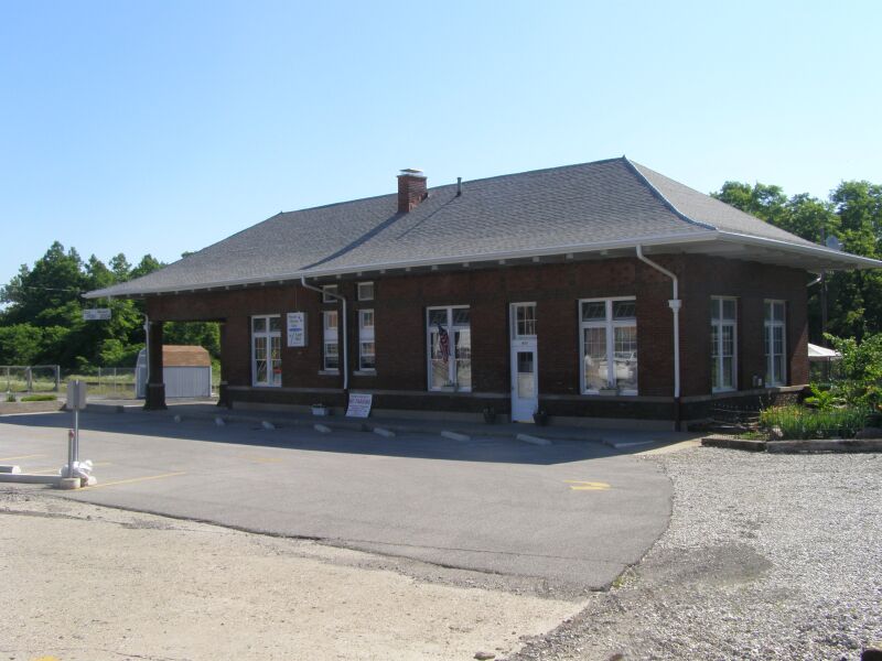 Amtrak Station (original) in Crawfordsville, Indiana, USA.