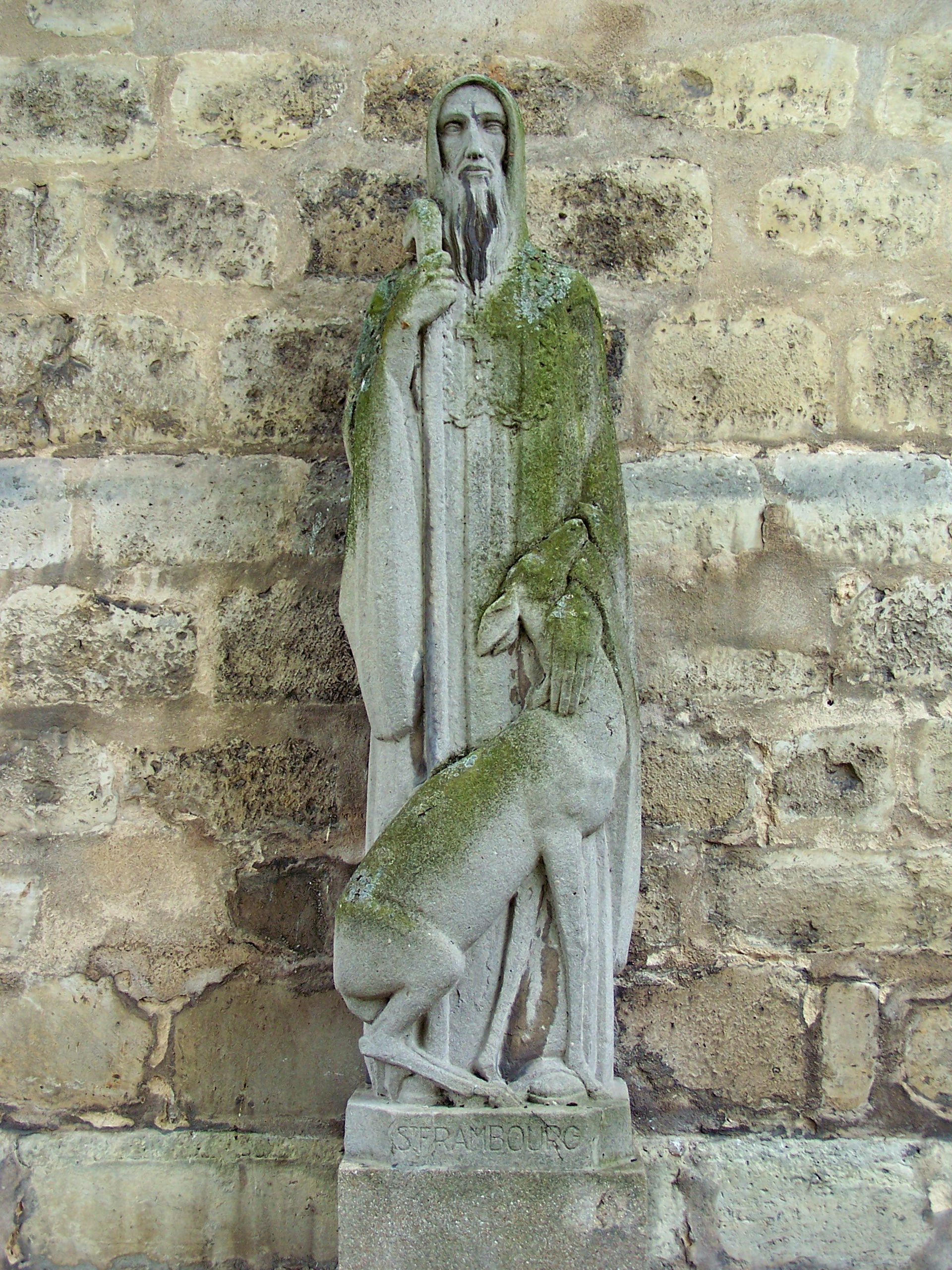 Statue de Saint-Frambourg de l'Église saint-Pierre-saint-Paul d…