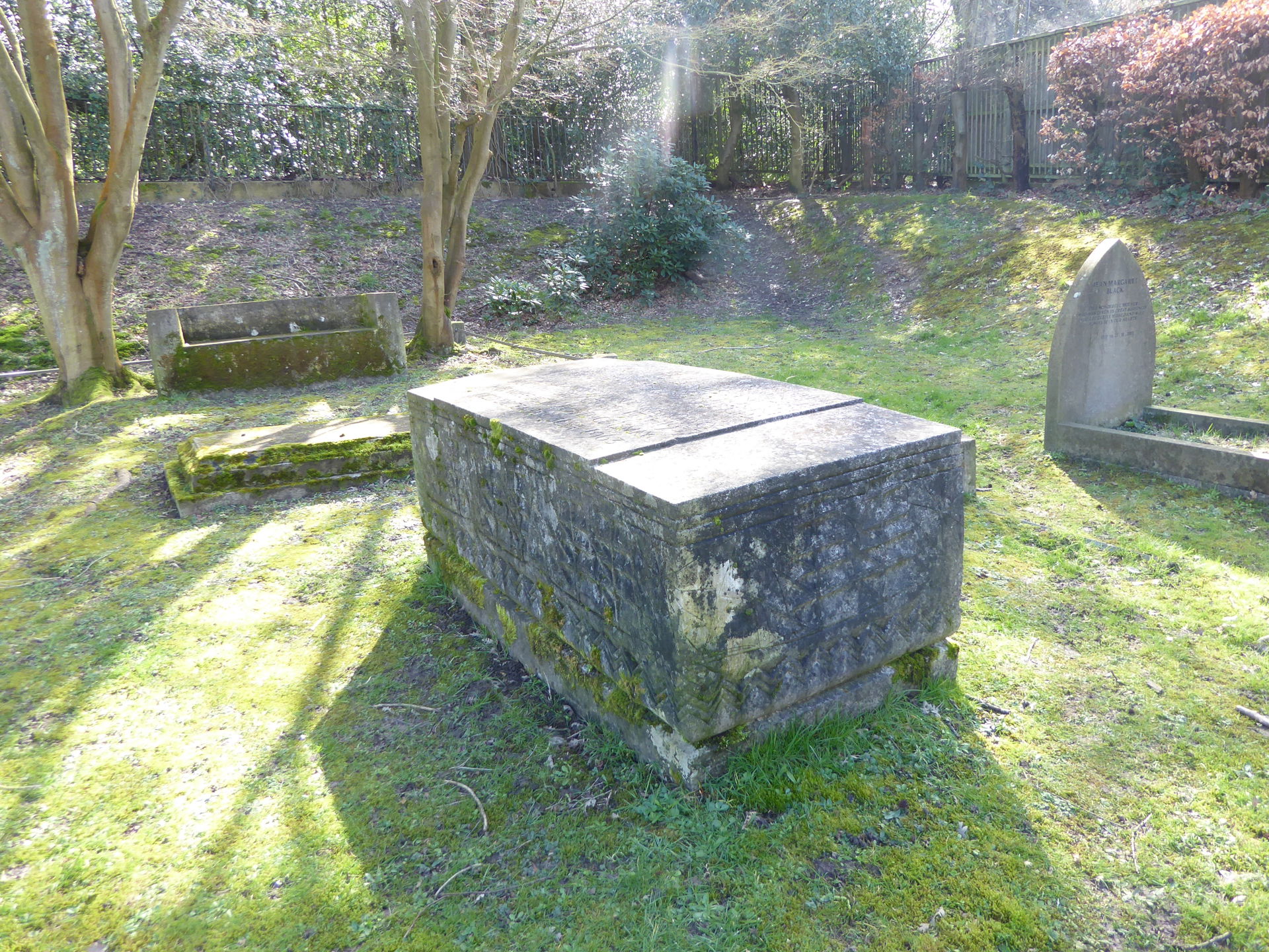 The grave of J Bruce Ismay at Putney Vale Cemetery