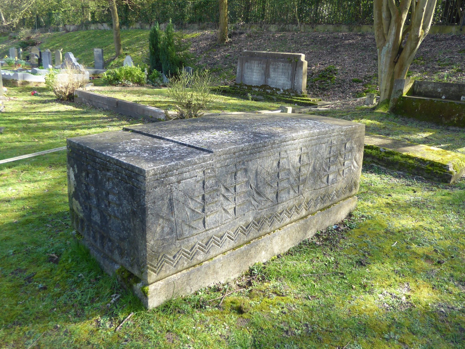 The grave of J Bruce Ismay at Putney Vale Cemetery