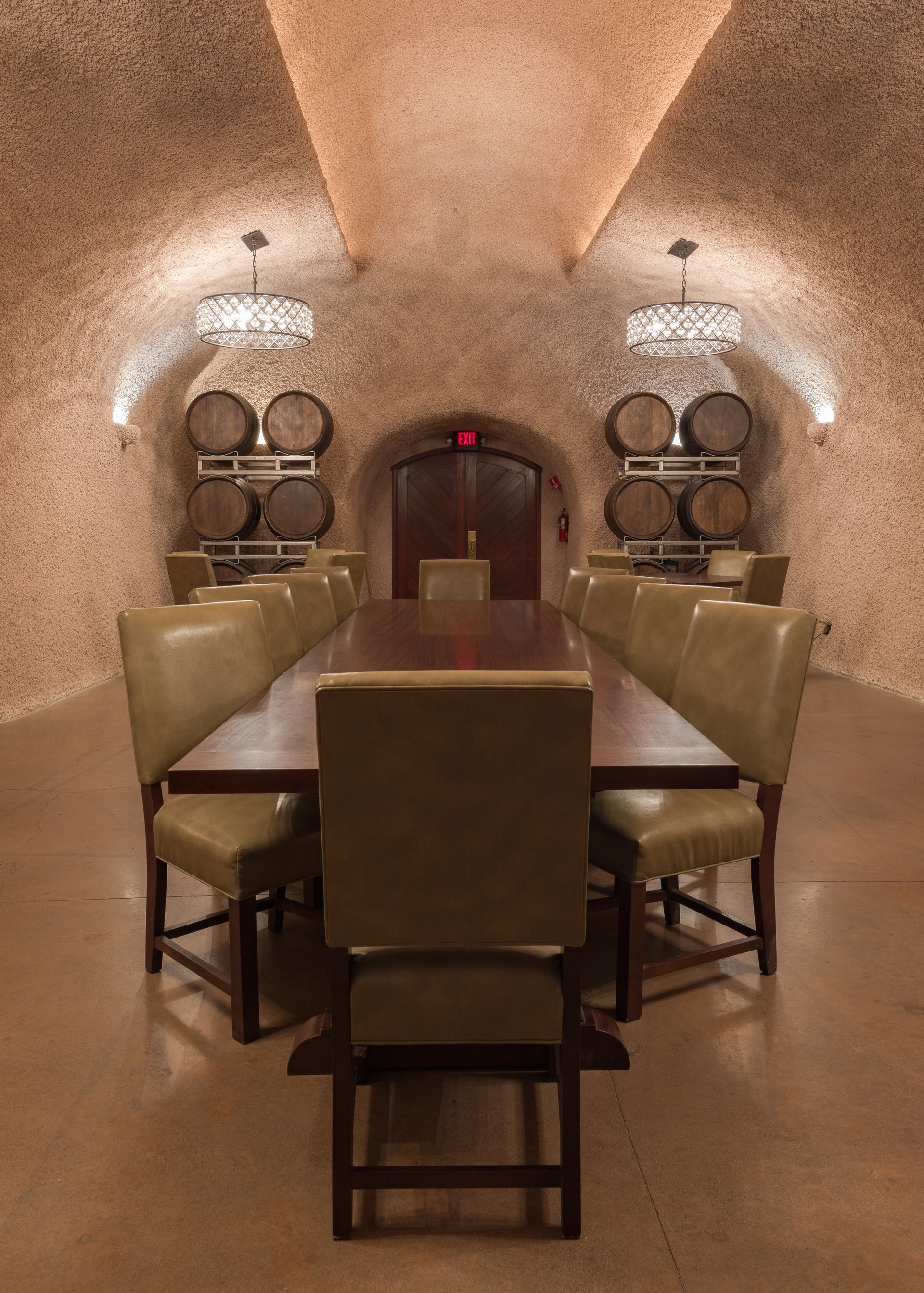 Tasting room in the wine cave of Rutherford Hill Winery in Napa…