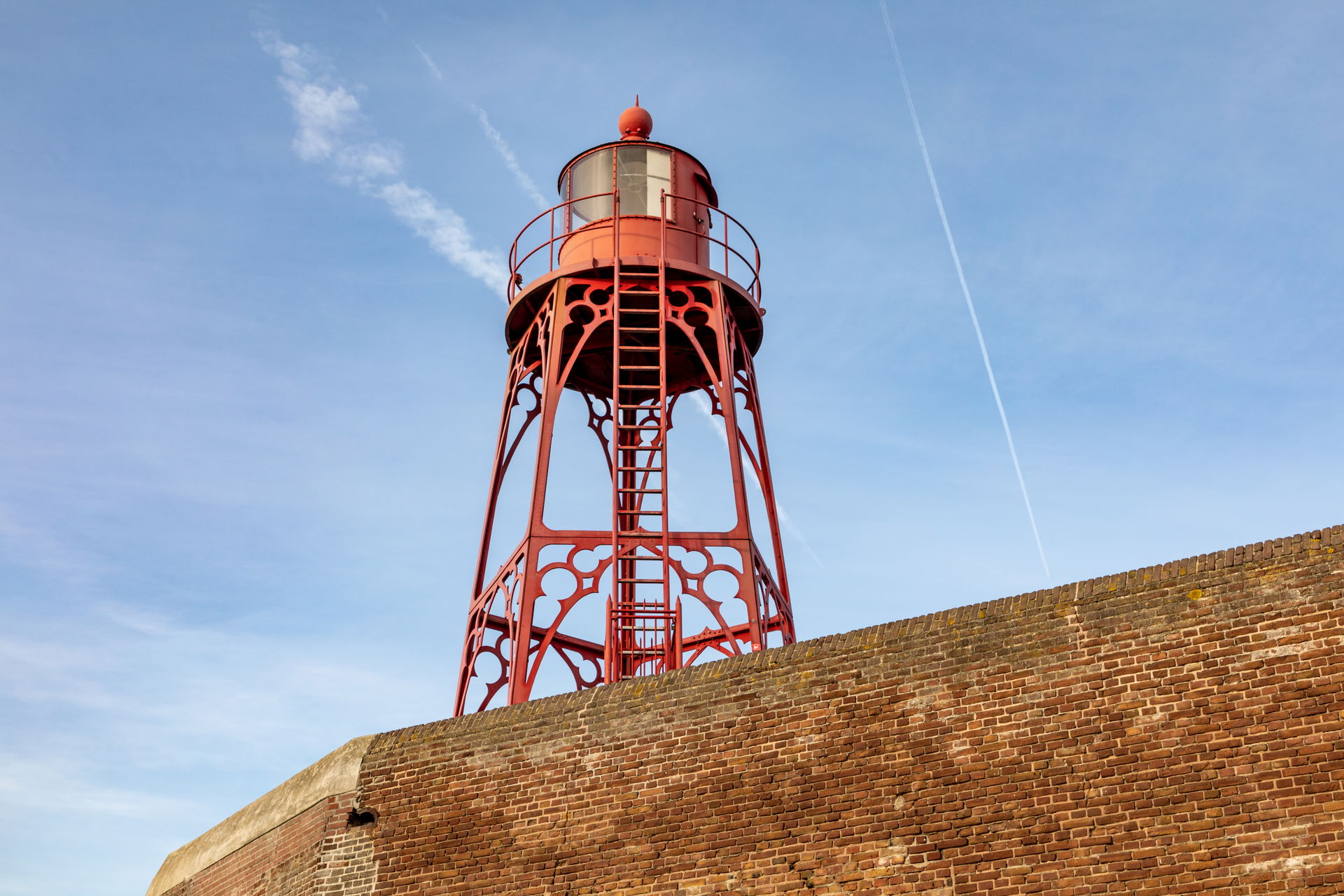 Lighthouse at Koppmanshaven, Vlissingen, Zeeland, Netherlands