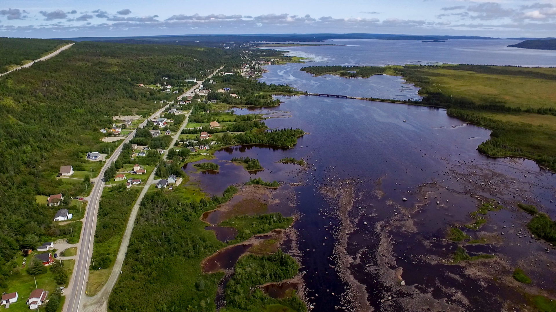 View of Gambo and the Gambo River.