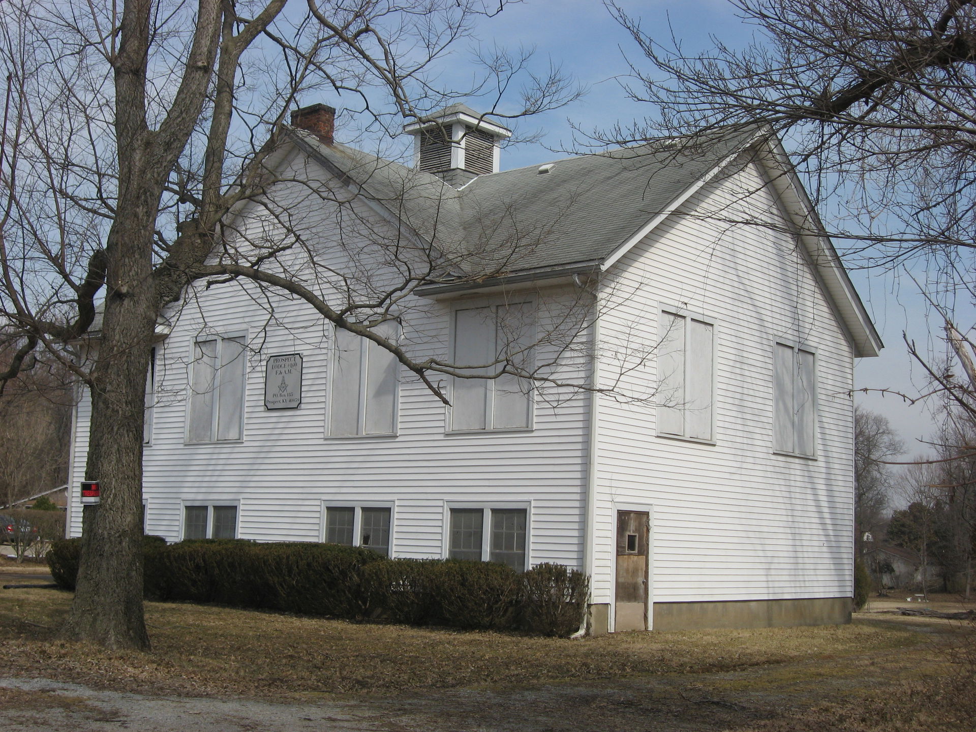 Southern end and front of the Jefferson Jacob School, located a…