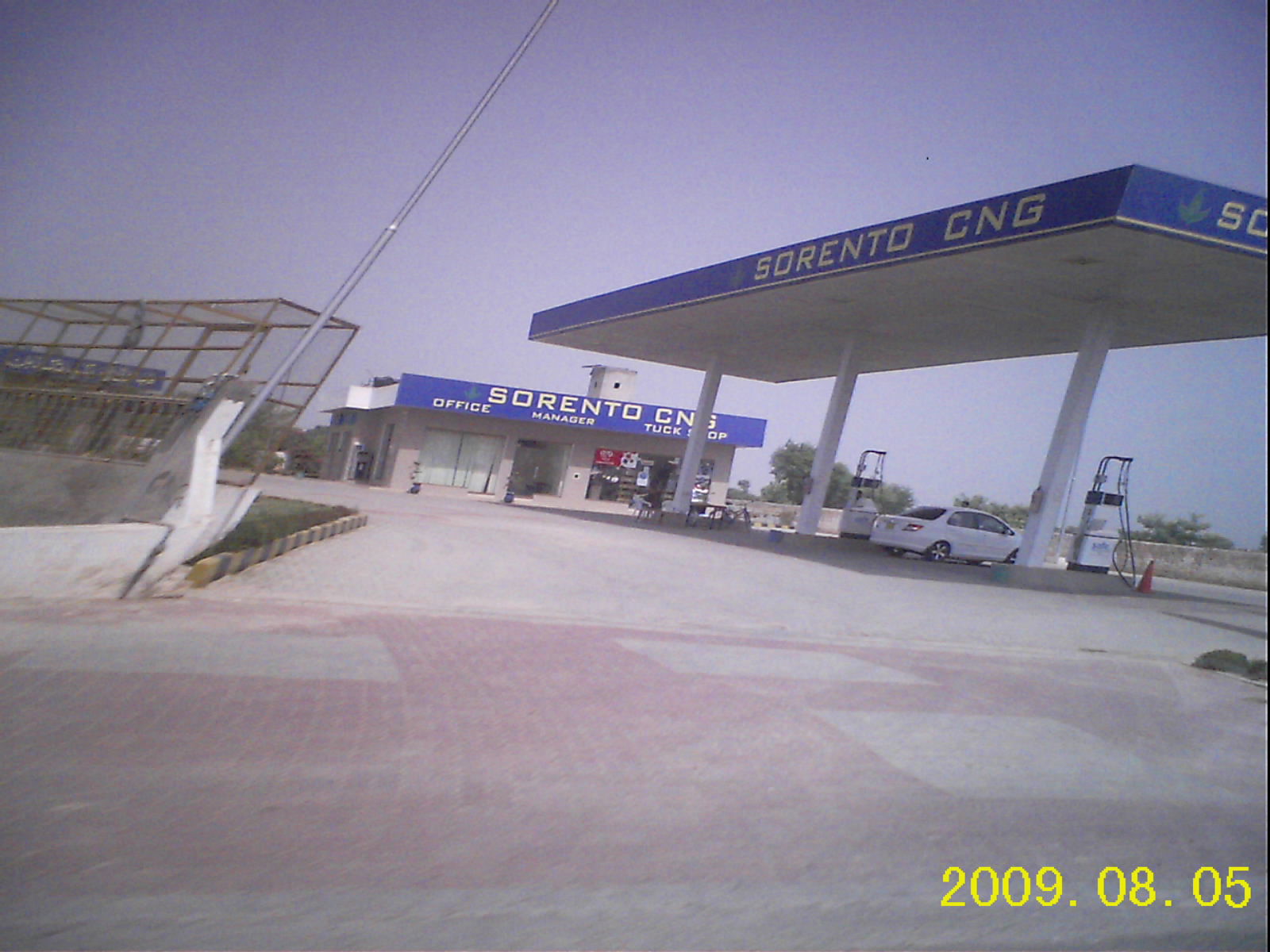 A newly built Sorento CNG station on N-5 highway at Pattoki