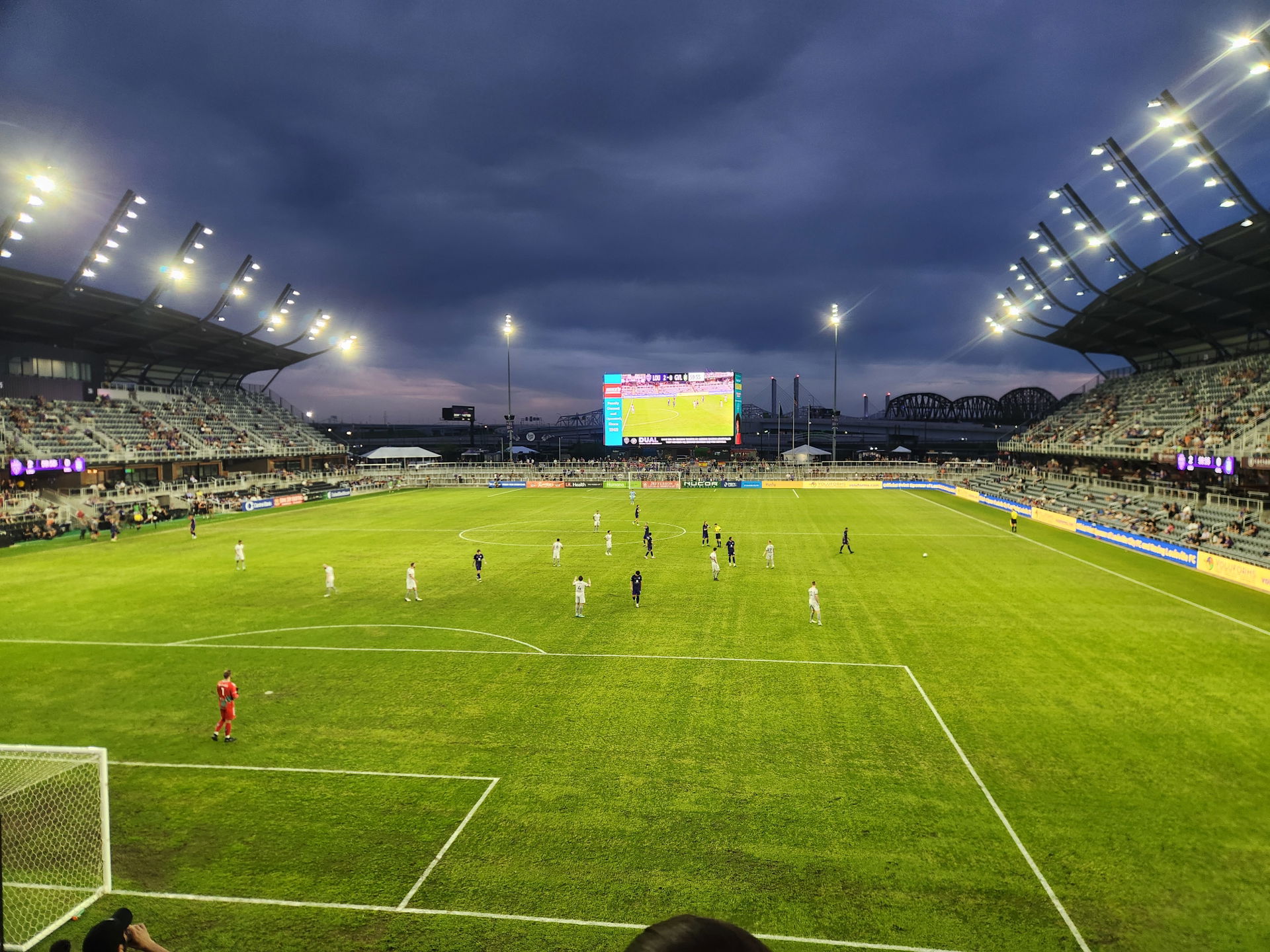 Greenville Triumph SC playing Louisville City FC in the 2024 U.…