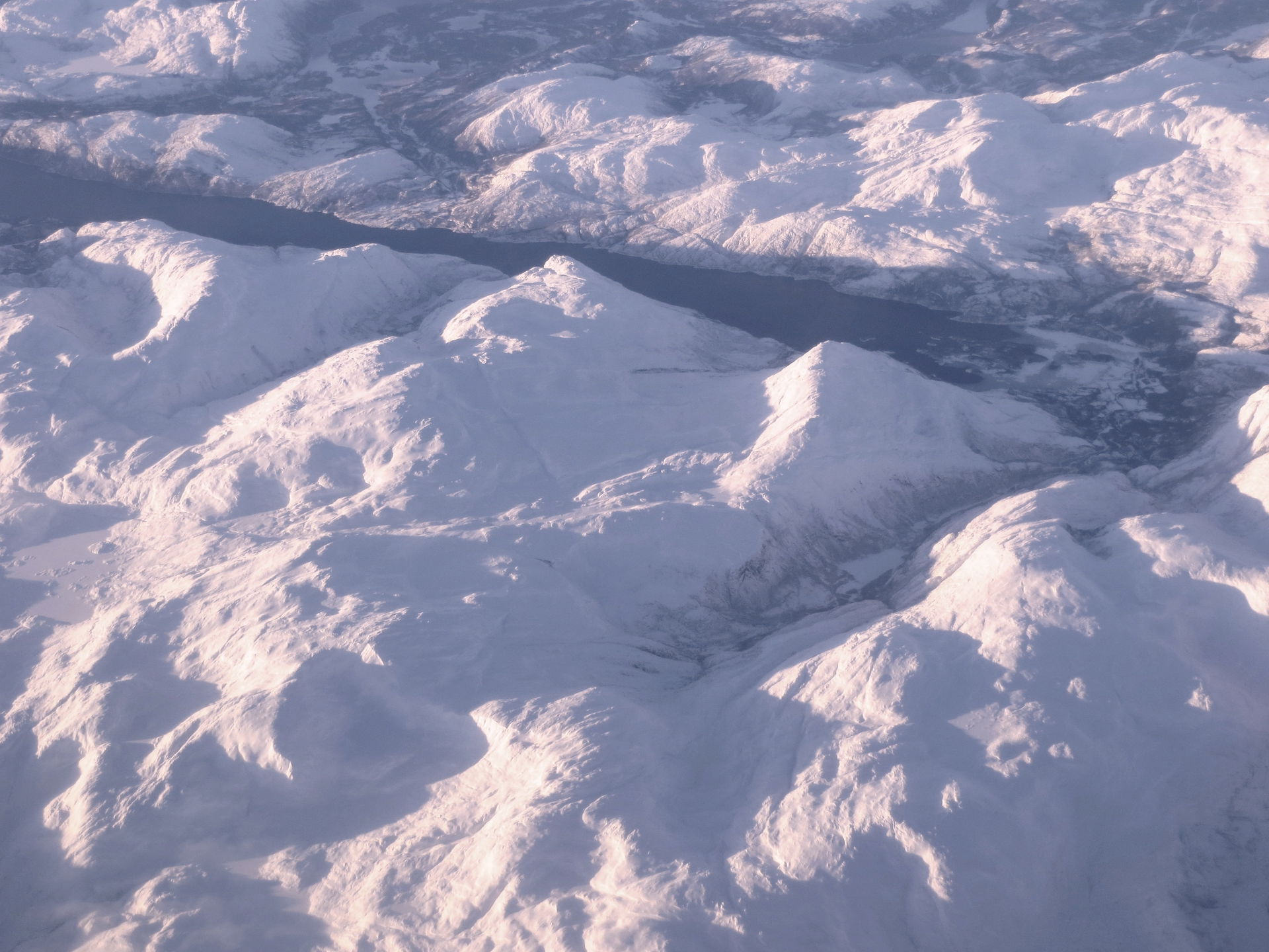 Aerial view from the east towards the west, over Brønnøy and Gr…