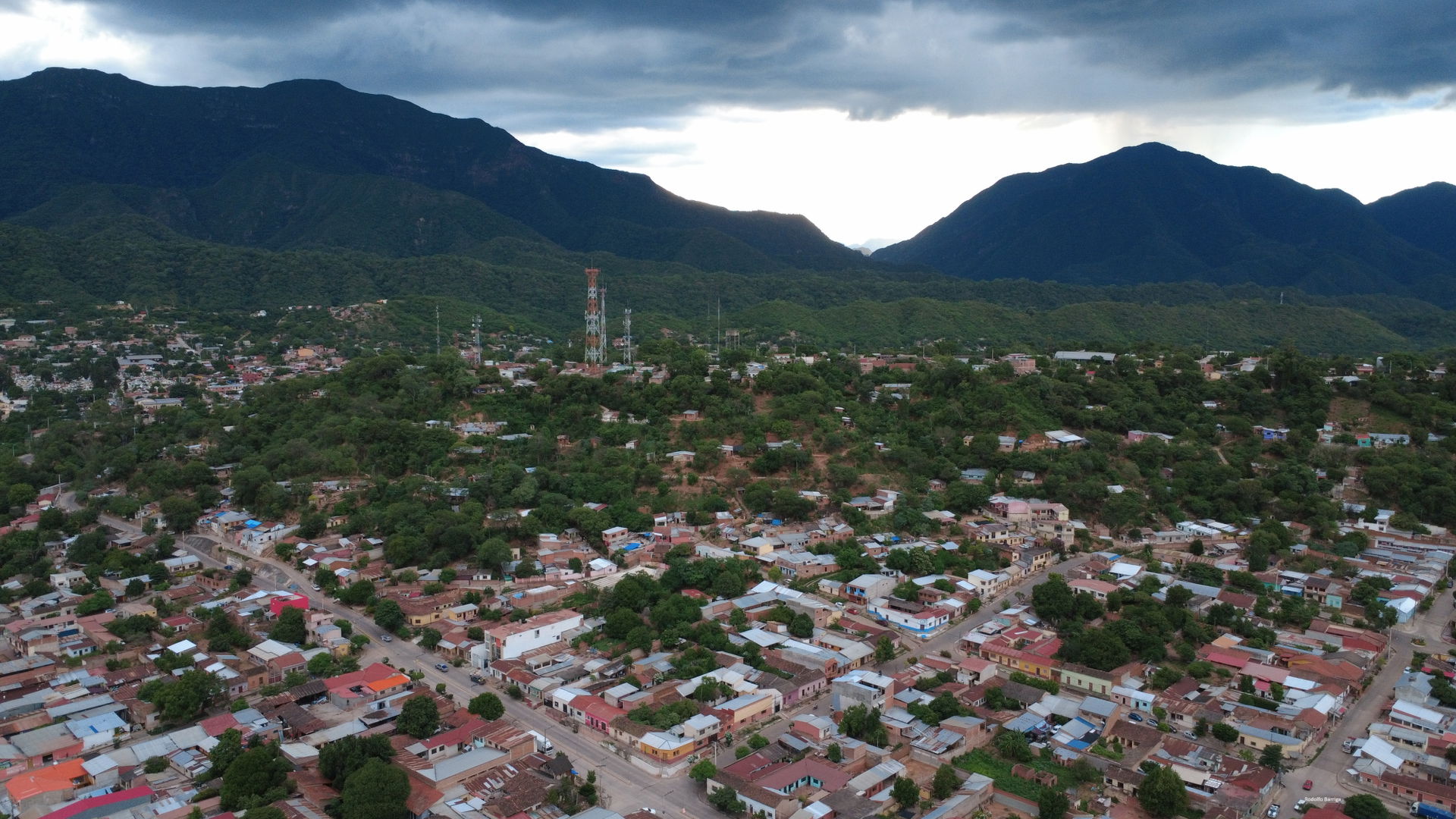View of the Obrero neighborhood of Camiri, Cordillera, Bolivia.